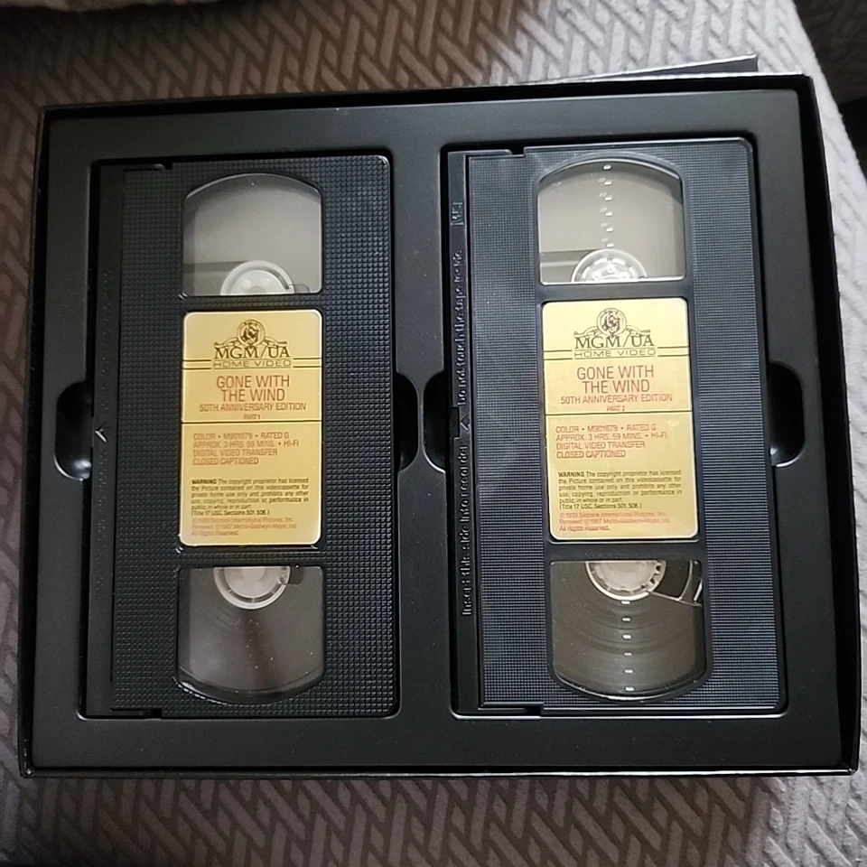 Gone With the Wind 50th Anniversary Limited Edition (VHS, 2-Tape Set) Complete - Image 3 of 4