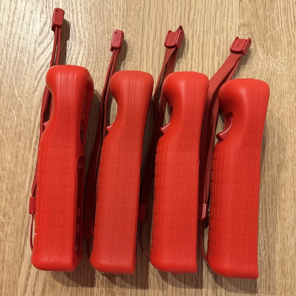Nintendo Wii Motion Plus Lot Of 4 SET Red Inside Controller Tested Japan - Image 4 of 4