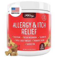 Allergy  Itch Relief for Dogs with Salmon Oil, Quercetin, Colostrum, Antioxi...