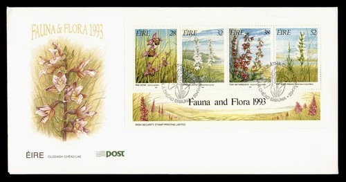 DR WHO 1993 IRELAND FDC FLOWER/PLANT S/S M77909