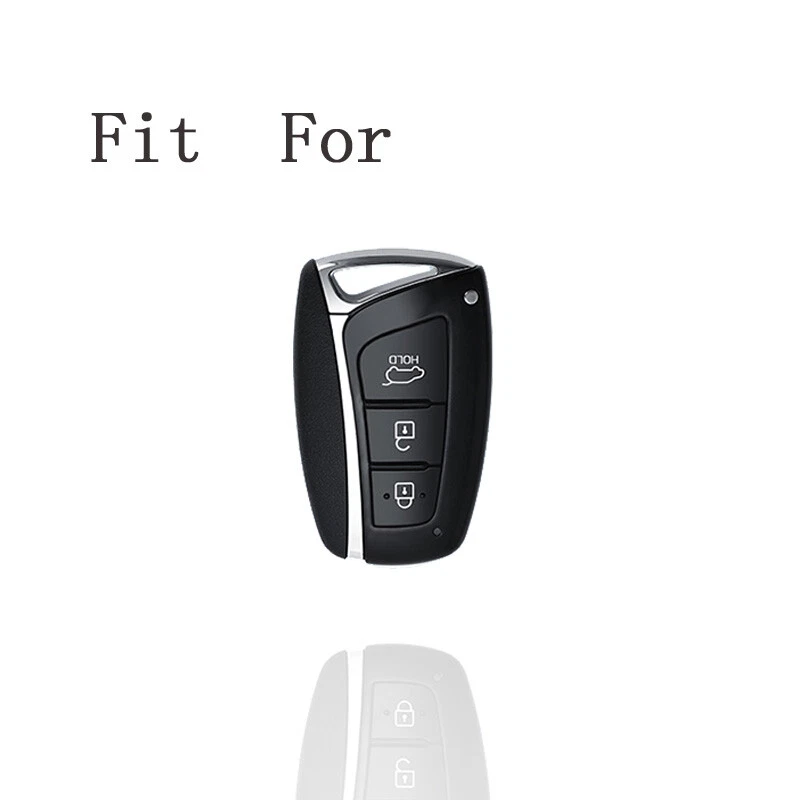 Zinc Alloy Silicone Car Key Fob Case Cover For Hyundai Genesis Santa Fe Equus Foto 2 de 4
