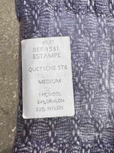 Le Bourget Vintage Tights Stockings Wool Dralon Nylon Blend Made France Medium - Picture 8 of 11
