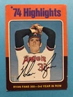 1975 Topps Card #5 Highlights Nolan Ryan Fans 300 -3rd Year in row