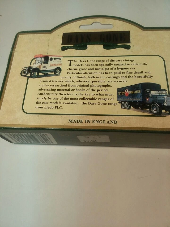 LLEDO DAYS GONE CLASSIC 1934 DENNIS PARCELS VAN 'T.TUNNOCK BAKERY' VINTAGE CC2 - Image 4 of 4