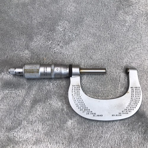 Scherr-Tumico 1-2 inch Micrometer With Case - Picture 3 of 6