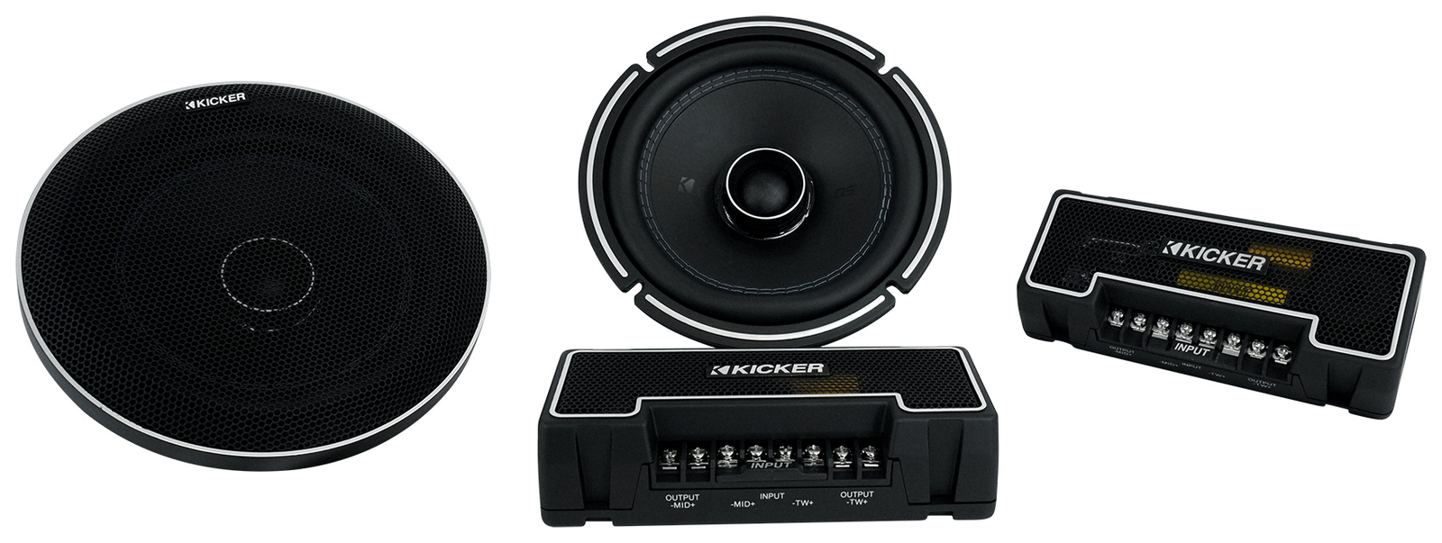 Пара автомобильных аудиокомпонентных динамиков Kicker 44QSC674 QSC мощностью 200 Вт 675 QSC674