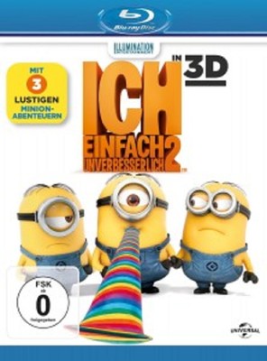 ICH-EINFACH UNVERBESSERLICH 2 - 3D + 2D - BLU-RAY NEU
