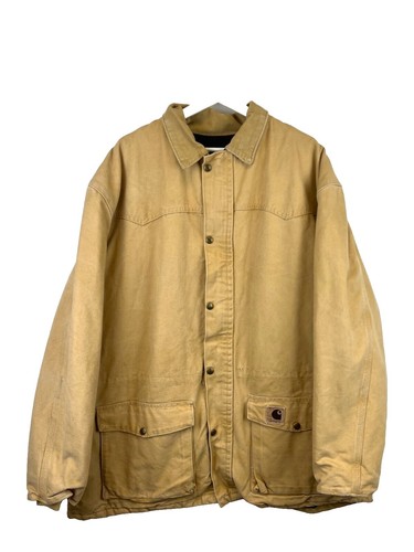 Vintage 70s 80s Carhartt Blanket Lined Chore Jacket Coat Men's