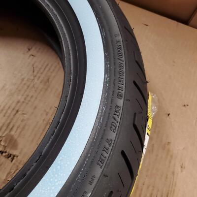 Harley-Davidson DUNLOP D401 White Wall Rear Tire 150/80b16