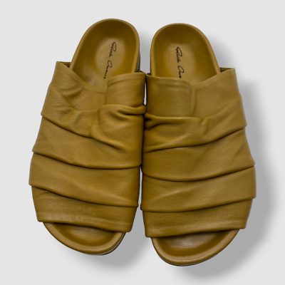 New Rick Owens Draped Granola sandals Rick Owens Draped Granola Leather Slides | Alan Bilzerian main image 4