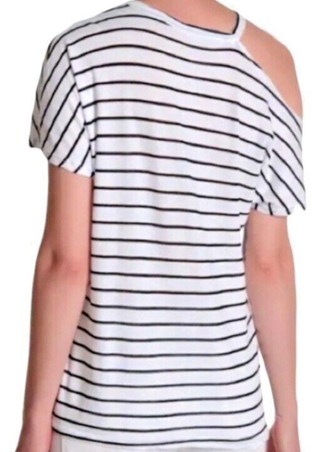 $81 Stateside Ripped + Ready Tee Large 10 12 Soft Slub Cotton Oversized Striped - Picture 5 of 12