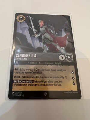 lorcana rise of the floodborn most expensive cards Disney Lorcana Rise of Floodborn 177/204 Cinderella - Super Rare Non Foil
