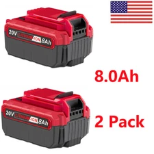 20 Volt 8Ah Lithium-ion Battery Fit For Porter Cable 20V MAX PCC685L PCC680L New