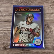 2024 Topps Heritage High Number - #119 Dominic Fletcher HOT BOX Purple Refractor