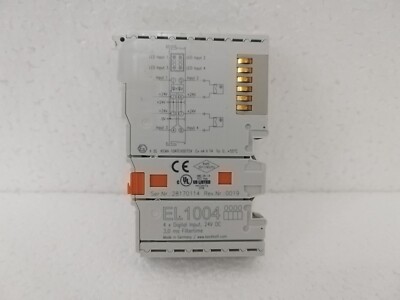 BECKHOFF EL1004 EtherCAT Terminal, 4-channel digital input, 24 V DC, 3 ms