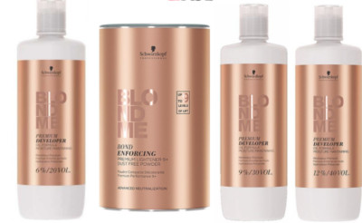 Schwarzkopf BLONDE ME 9+, Premium Care 2% 6% 9% 12% Entwickler 