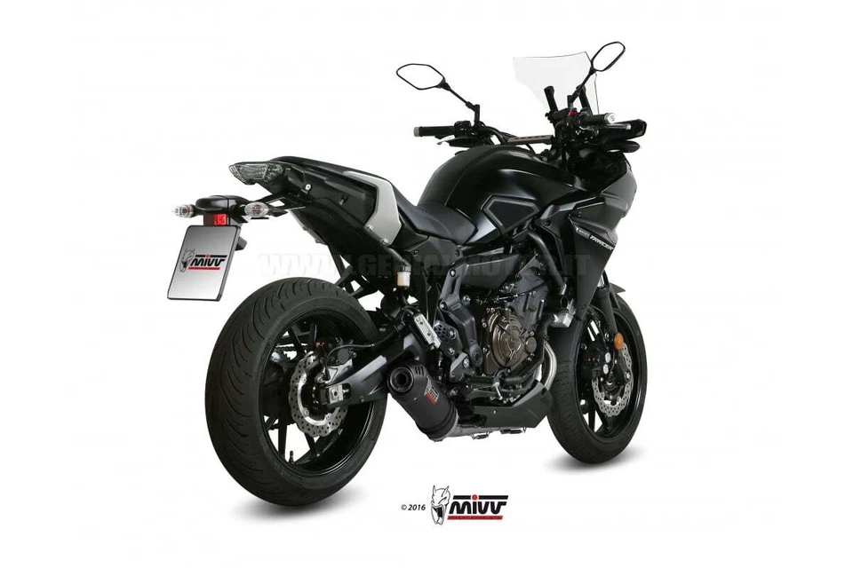 Mivv Oval Pot D'echappement Complete Carbon approuve Yamaha Tracer 700 2018 - 18
