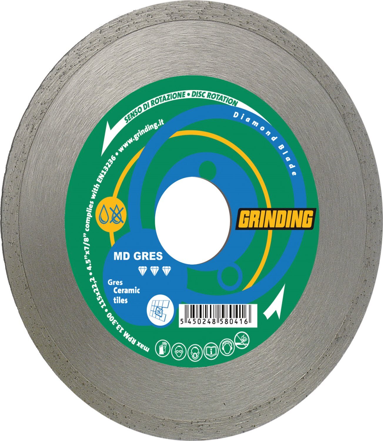 Taglio Gres Senza Schegge: Disco Diamantato 115 mm MDGres Grinding