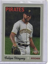 2019 Topps Heritage Chrome #THC460 Felipe Vasquez 587/999 Pittsburgh Pirates