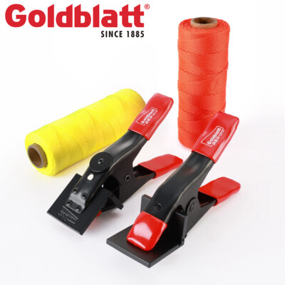 Goldblatt 4PCS Concrete Tools Set 2PCS Mason Line Clamps 2PCS Masonry Line Rolls