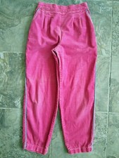Vintage Levi's Pants /- 26x25 Ankle Pink Corduroy Cotton Tapered Leg Full Mom