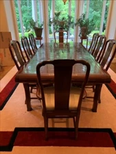 Drexel Heritage Mahogany dining room (ming treasures) set with 10 chairs