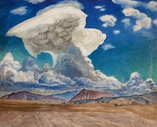 GERARDO MURILLO Art Poster or Canvas Print "LA NUBE (THE RAIN)"