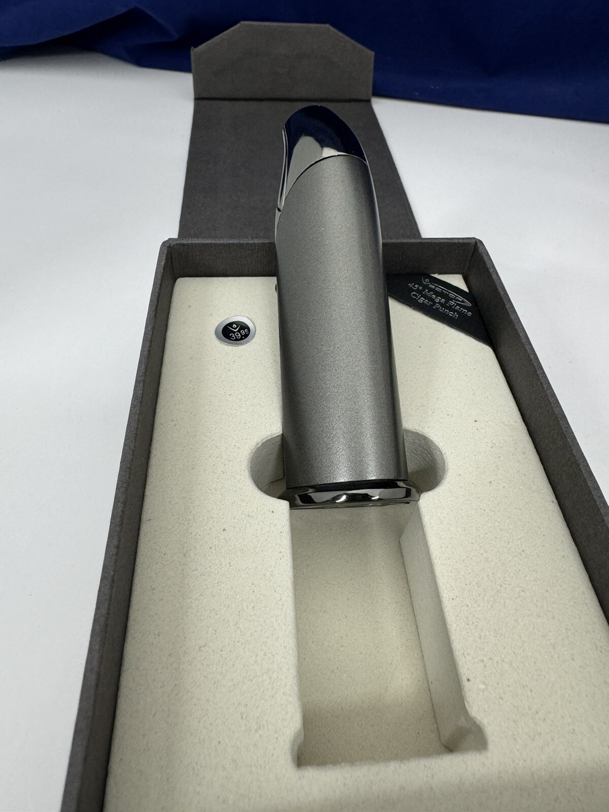 Vector AZTECH - Wind Resistant Large Single Jet Torch Lighter - Gunmetal - New