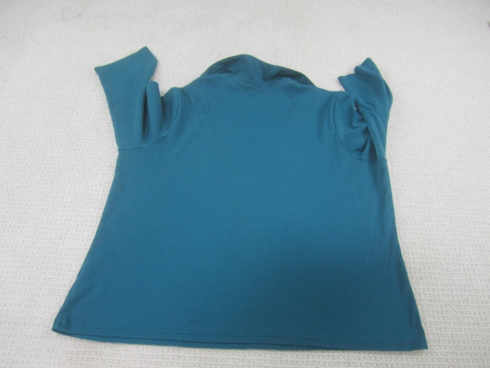 Camisa Hampshire Studio Mujer 2X Plus Manga 3/4 Informal Top Blusa Cuello Foto 4 de 4