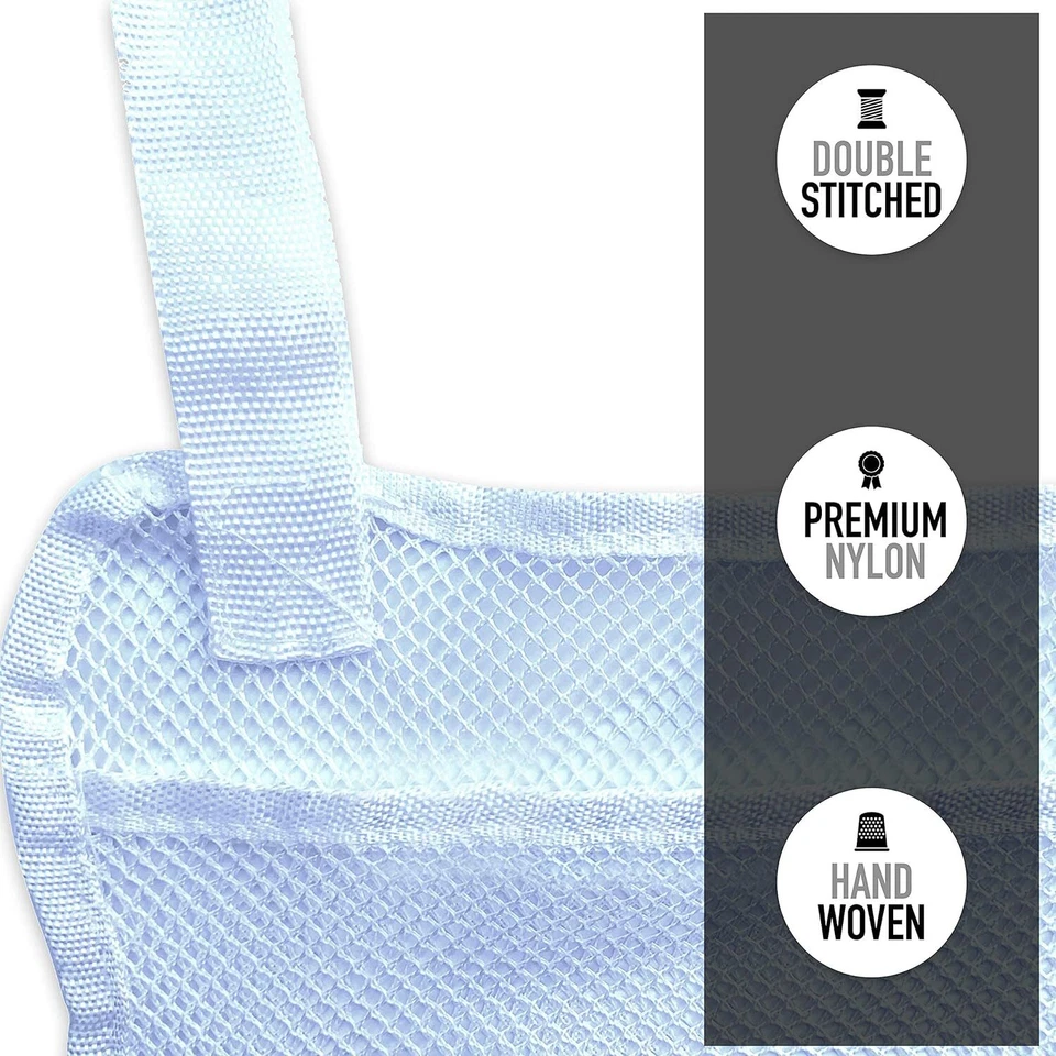 Organizador colgante de malla grande sobre puerta 15 bolsillos cabina blanca Cruise On Foto 3 de 4