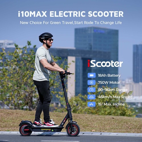 iScooter i10Max City Electric Scooter for Adults 750W Motor 45km/h Max Speed
