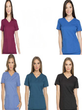 Dickies Womens Scrubs Dynamix V-Neck Top DK730 Choose Colors And Sizes NWT