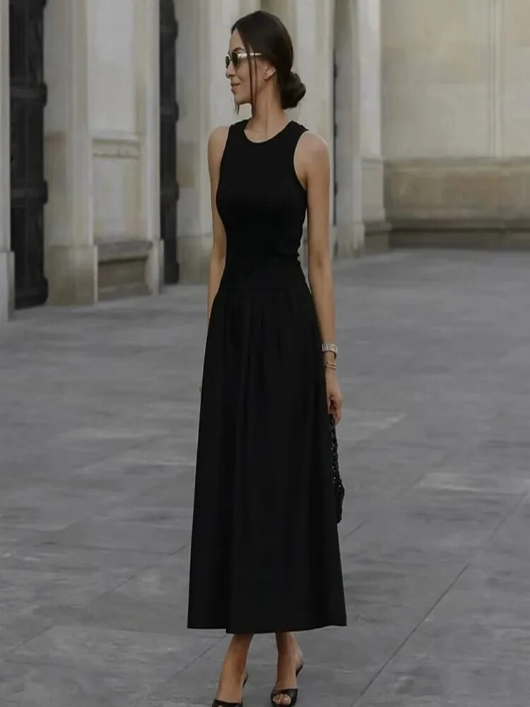Dress Commute Sleeveless A-line Knitting Female Dresses Ankle-length Lady Robe | eBay Dress Commute Sleeveless A-line Knitting Female Dresses Ankle-length Lady Robe | eBay