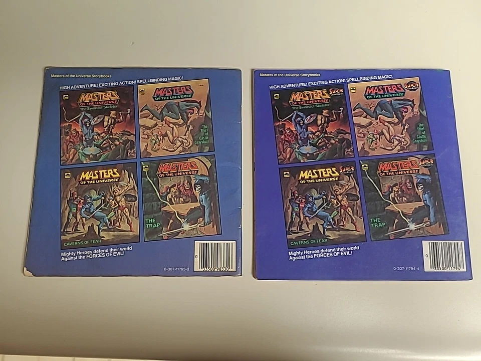 Masters Of The Universe Golden Book Lot Of 2 Books MOTU Mattel Kids Reading Foto 2 de 3