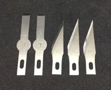 5 Exacto Knife Blades COMBO #11 17  Carbon Steel For Hobby Craft Refill Art  