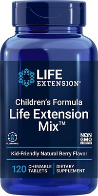 Life Extension Children's Chewable Multivitamin Berry-Flavored 120 Tablet