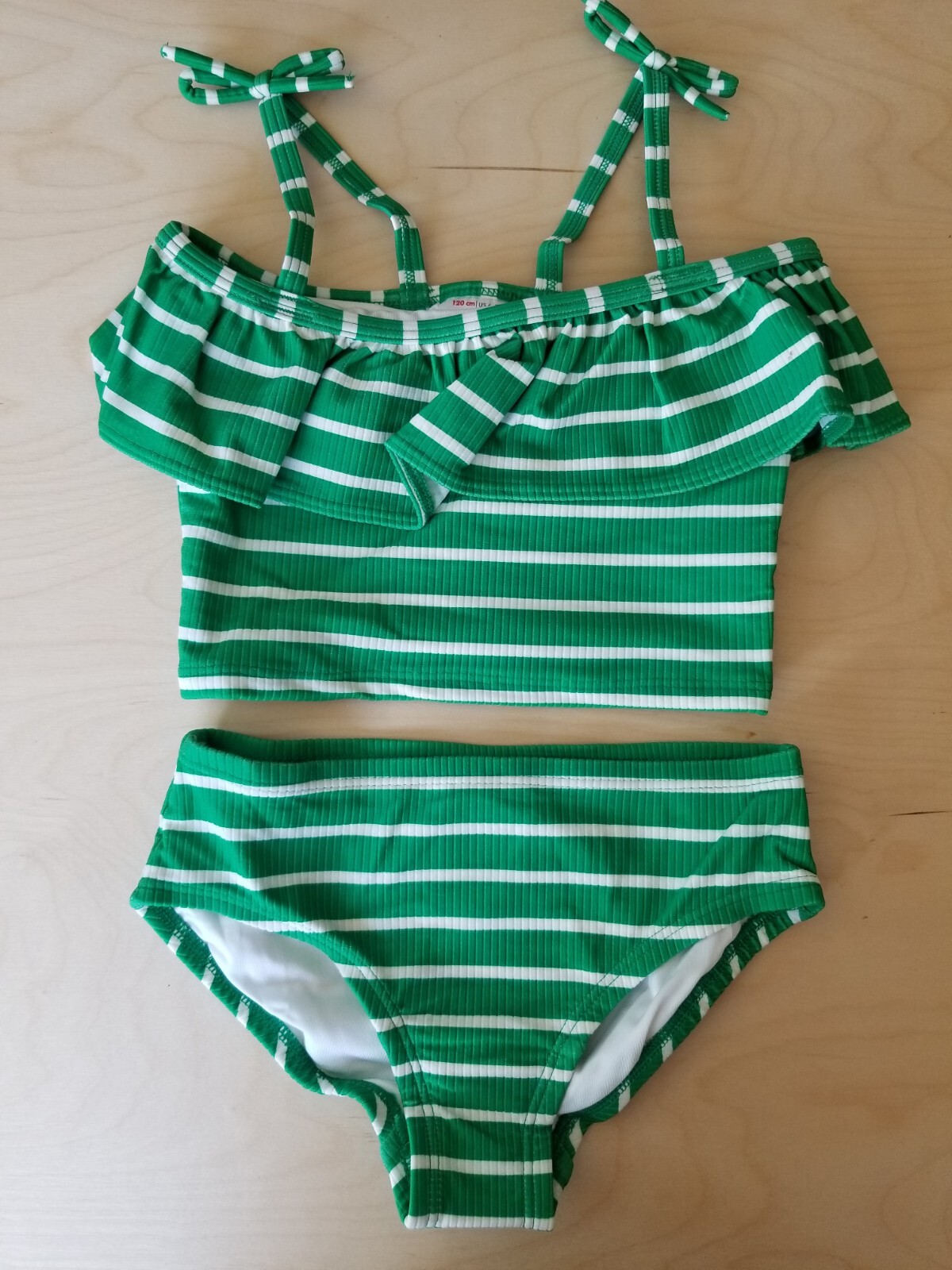 green striped tankini