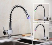 Led KüChenarmatur SpüLbeckenarmatur | Spiralhals | Einhebelmischer | Wasserhahn