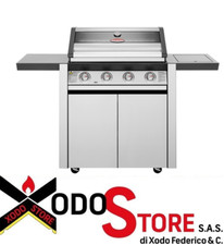 Barbecue gas con carrello IL BRACERE 1600S ACCIAIO INOX 4 FUOCHI - mail x sconto