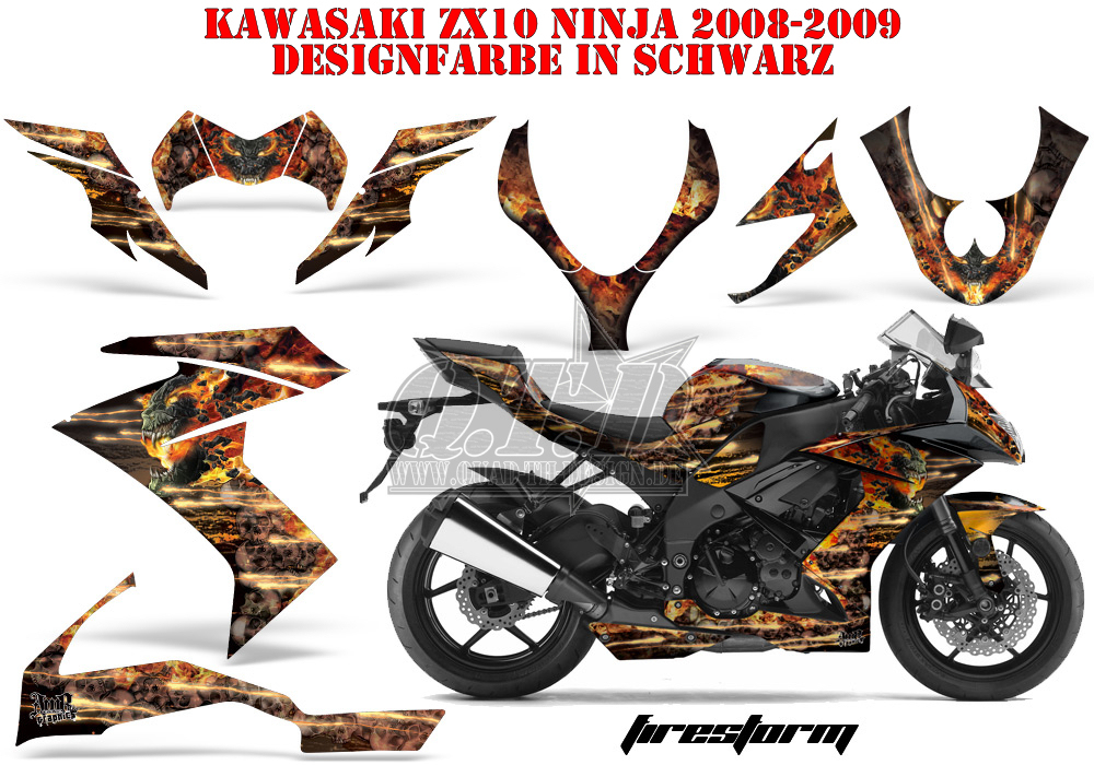 AMR RACING DEKOR GRAPHIC KIT KAWASAKI ZX-6R 636/10R/Z-1000