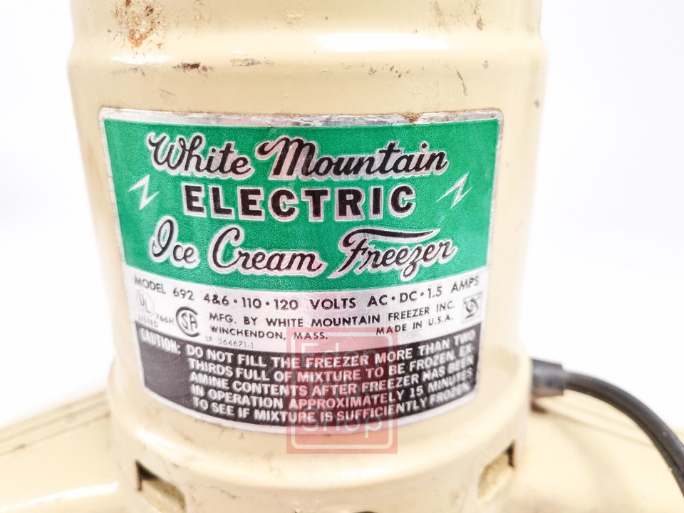White Mountain Electric Ice Cream Freezer Replacement Working Motor