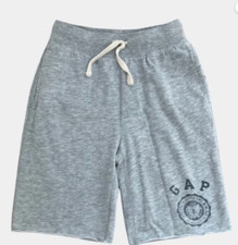 Gap Fit Gray Tech Dry Pocketed Pull-On Sweat Shorts Boys Size Medium M 8-9 