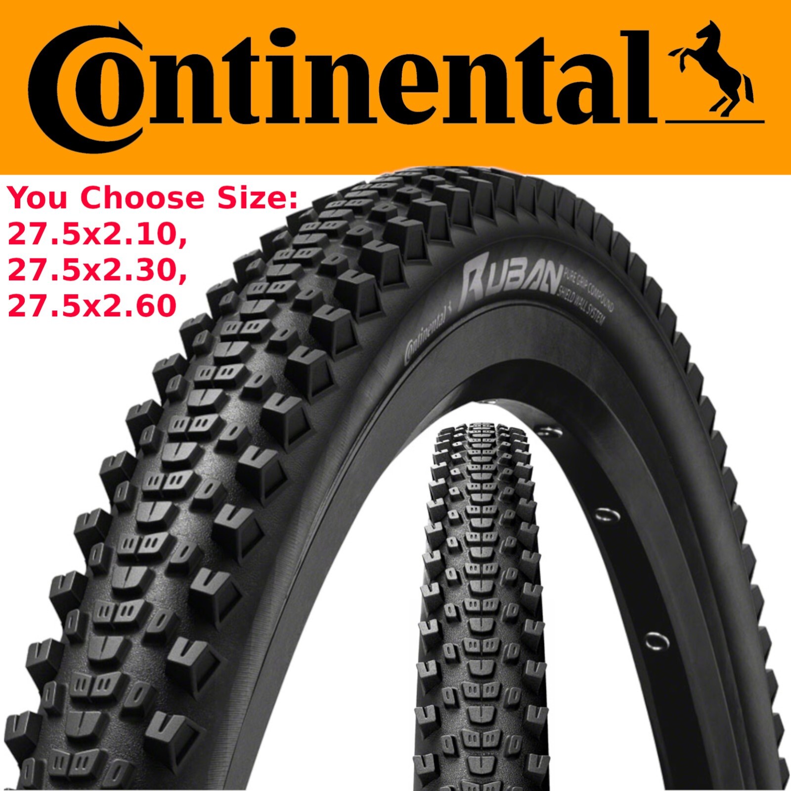 Continental Cross King ProTection Tubeless MTB Bicycle Tire