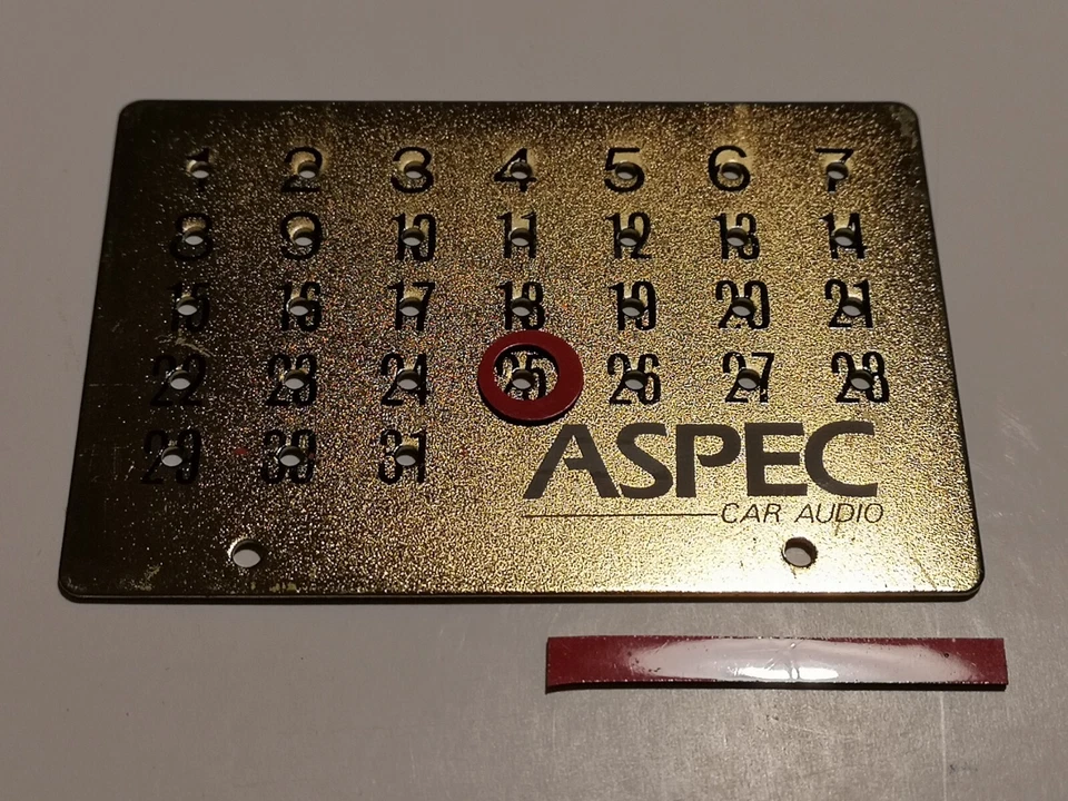 Metal Magnet Calendar Aspec Car Audio - Image 3 of 4