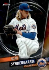 2019 Topps Finest #95 Noah Syndergaard New York Mets