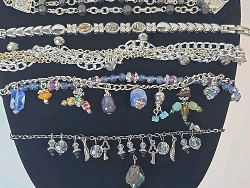 Fashion Jewlery Bracelets Lot Of 5 Multi Color Pre-Owned 531 - Picture 17 of 24