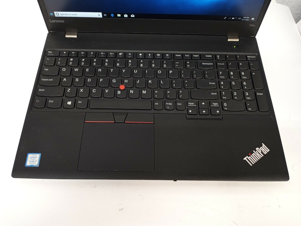 Lenovo ThinkPad P51s Intel Core i7-7500U 2.70GHz 8GB 512GB SSD