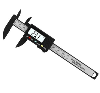 Digital Messschieber / Schieblehre 0-100mm LCD Display, Schwarz, Auflösung 0,1mm