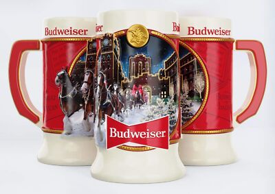 Budweiser 2020 Clydesdale Holiday Stein - Brewery Lights - 41st Edition - Cer...
