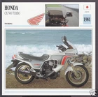 1981 Honda CX 500cc Turbo (497cc) Japan Bike Motorcycle Photo Spec Info Card
